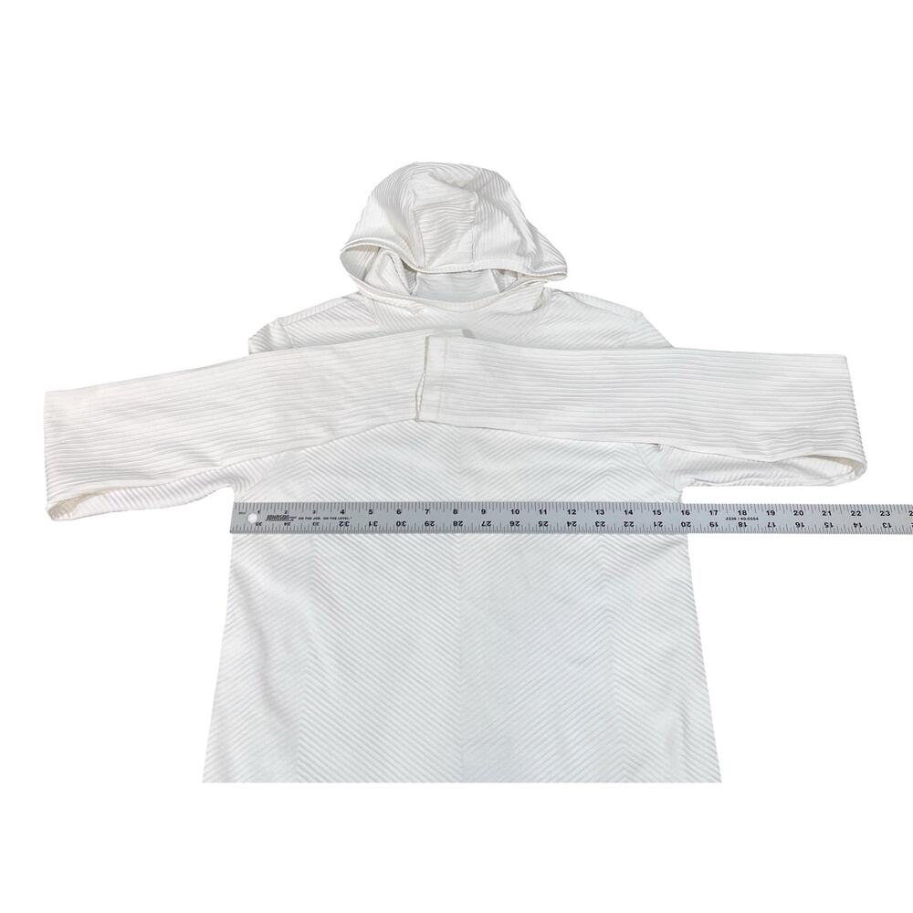 ATHLETA | Flurry Scuba Hoodie Long Sleeve Top White Sz Small - Picture 6 of 7